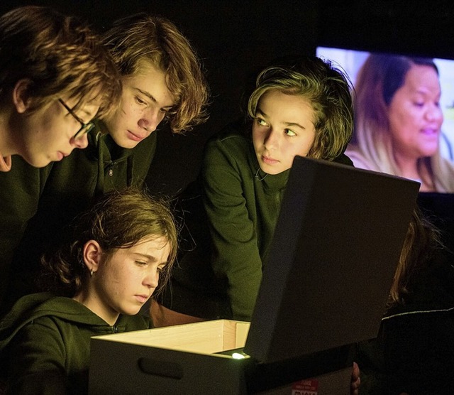 Jugendlich auf Spurensuche im Theater Freiburg  | Foto: Marc Doradzillo