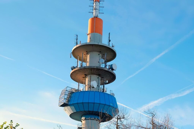 Der Funkturm-Bau auf dem Blauen vor 40 Jahren war umstritten