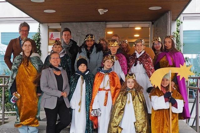 Sternsinger besuchen das Rathaus in Weil am Rhein