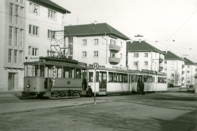 Rund 100 Jahre lang fuhr die Straenbahn durch Freiburgs Komturstrae –  jetzt nicht mehr