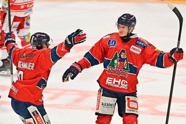 EHC Freiburg gewinnt turbulentes Spiel gegen Eispiraten Crimmitschau mit 6:5