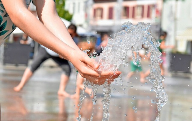 Wasserspiele in der Innenstadt stehen auch auf der Wunschliste.  | Foto: Kathrin Blum