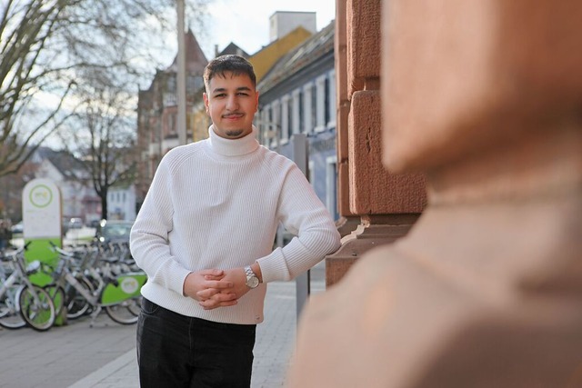 Fr Hadi Sayed-Ahmad ist seine Rede be...blick noch ein sehr bewegender Moment.  | Foto: Bastian Bernhardt