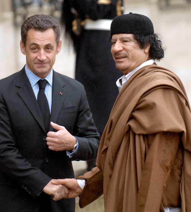 Sarkozy hat den Vorwurf einer Wahlkamp...tets zur&uuml;ckgewiesen (Archivbild).  | Foto: picture alliance / dpa