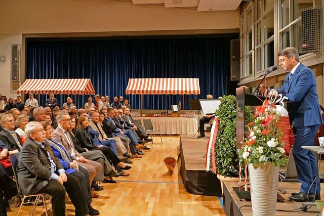 Zahlreiche Gste durfte Brgermeister ...sempfang der Stadt Ettenheim begren.  | Foto: Sandra Decoux