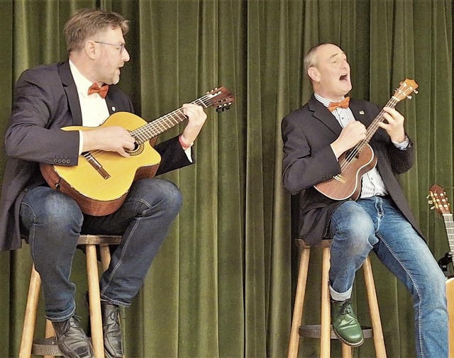 Mit einem groartigen Auftritt begeist...das Duo &#8222;Die Liebestter&#8220;.  | Foto: Edgar Steinfelder