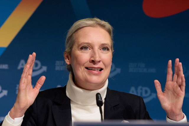 Alice Weidel tritt nach ihrer Niederla...eder im Bodenseekreis an. (Archivbild)  | Foto: Carsten Koall/dpa