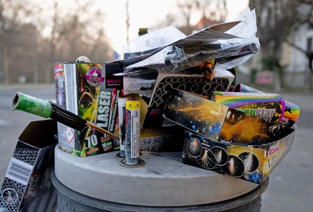 Ein Kind und drei Jugendliche haben la...lleimer in Brand gesetzt. (Symbolbild)  | Foto: Sven Hoppe (dpa)