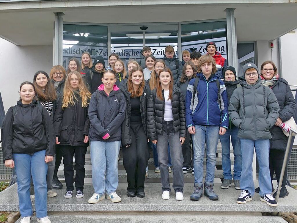 Klasse 8a der Montfort Realschule Zell im Wiesental