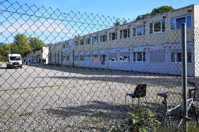 Das Containderdorf am Offenburger Sgeteich  | Foto: Ralf Burgmaier