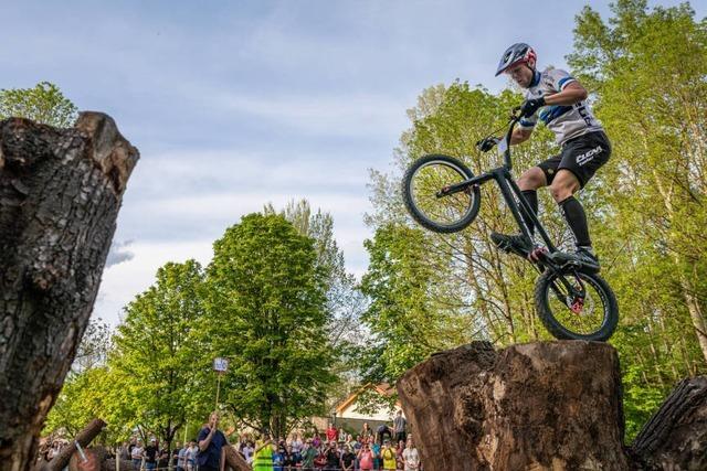 Dominik Oswald, Trial-Biker aus Ettenheim, ber sein WM-Abenteuer in Abu Dhabi