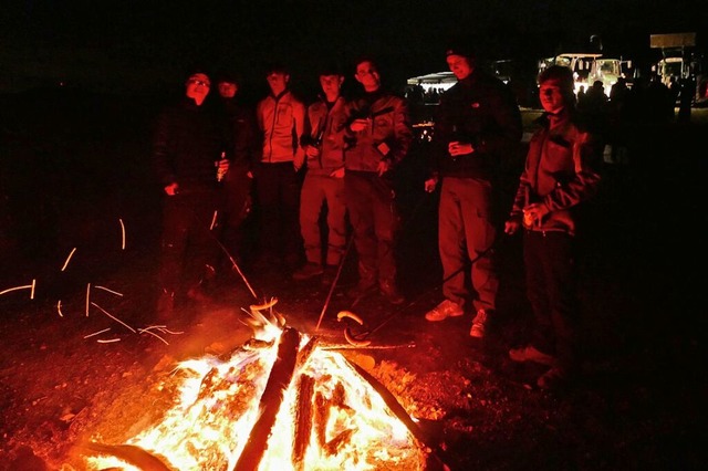 Mahnfeuer bei Efringen-Kirchen  | Foto: Ulrich Senf