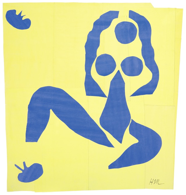 Nu bleu, la grenouille - einer der berhmten Scherenschnitte von Matisse  | Foto:  Succession H. Matisse / 2024, ProLitteris, Zurich/Robert Bayer