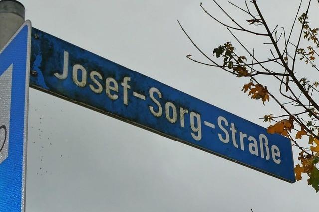 Neustadts Josef-Sorg-Strae birgt ein Namensrtsel