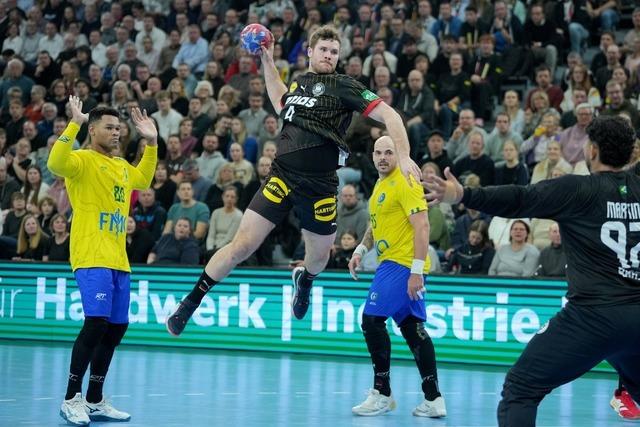 WM im Blick: Handballer gewinnen gegen Brasilien