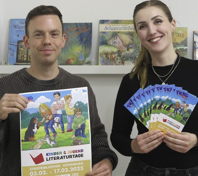 Jan Roth und Sueva Chabenat haben wied... junge Literaturfans zusammengestellt.  | Foto: Martina Busam/Stadtbibliothek