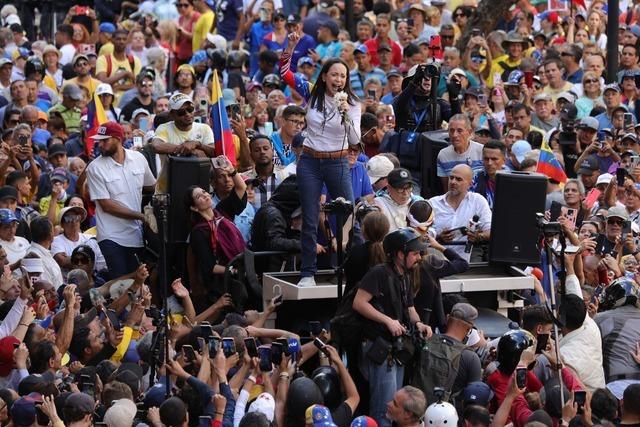 Nach Entfhrung: Venezuelas Oppositionsfhrerin Machado frei