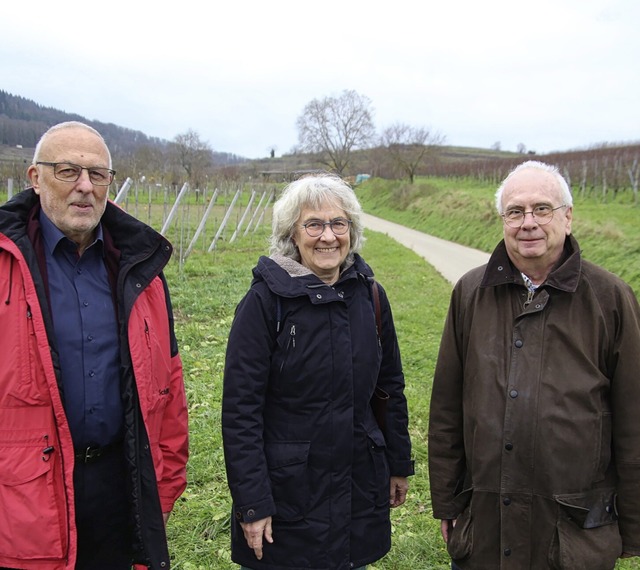 Ernst Stegmaier, Renate Hund und Huber...ndhahle-Vereins als Umweltvereinigung.  | Foto: Horst David