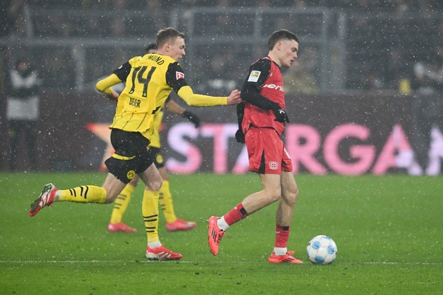 Maximilian Beier und Dortmund liefen lange einem R&uuml;ckstand hinterher.  | Foto: Bernd Thissen/dpa