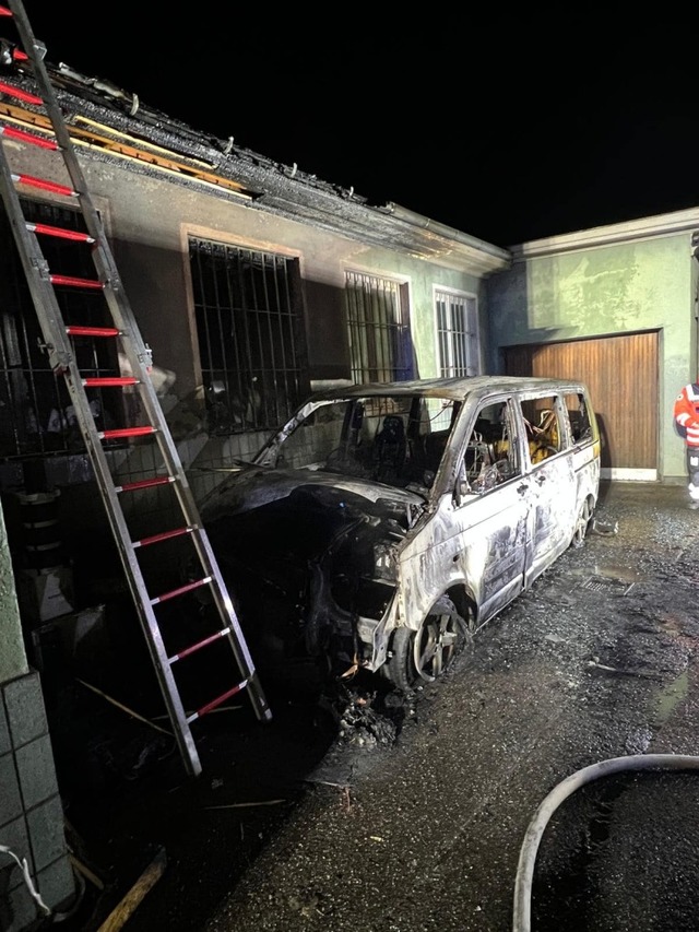 Grerere Schden am Gebude sind nicht entstanden.  | Foto: Freiwillige Feuerwehr Lrrach