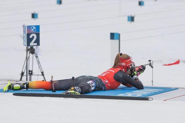 Trnen bei Biathletin Julia Tannheimer in Oberhof