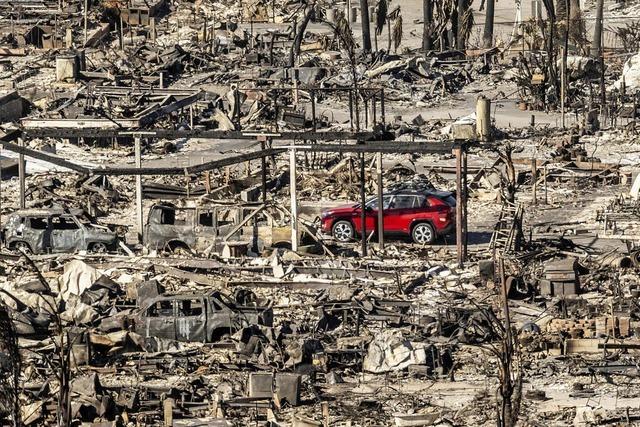 Der Wind knnte die Feuer in Los Angeles neu anfachen - bisher 24 Tote