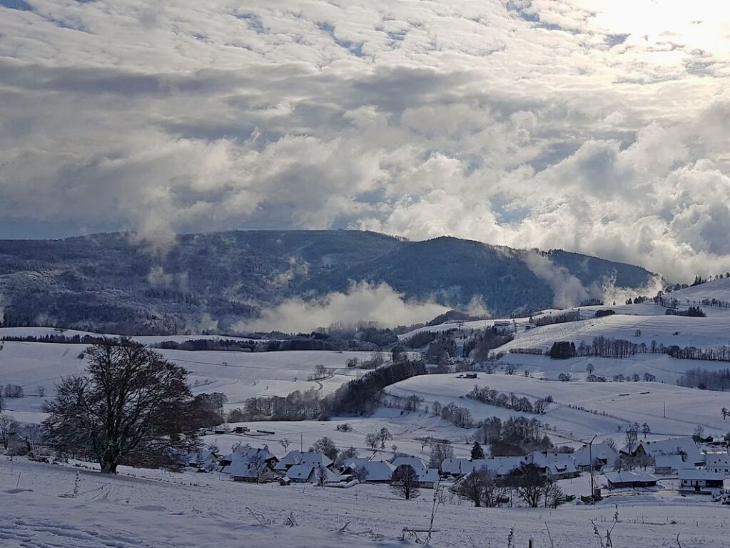 Ausblick vom evangelischen Freizeithaus in Gersbach, Schopfheim