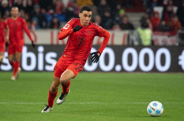 Jamal Musiala ist beim FC Bayern zur&uuml;ck.  | Foto: Magdalena Henkel/dpa