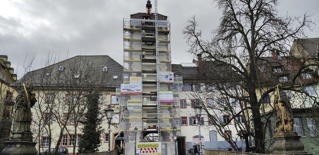 Die Arbeiten am Oberen Tor htten vor ...verzgern sich diese um einige Wochen.  | Foto: Vlk, Melanie