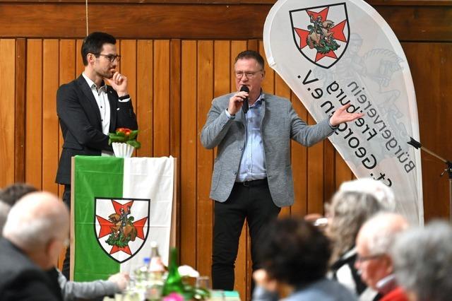 Tram-Anbindung, Obi-Areal, Rheintalbahn - das waren die Themen beim Empfang in Freiburg-St. Georgen