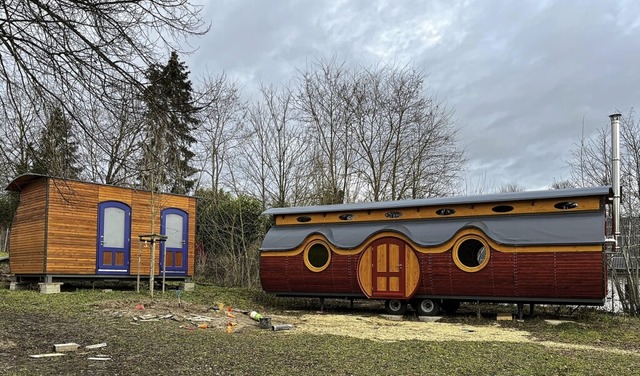 Der Naturkindergarten in Mahlberg hat ...em zweiten Hobbitwagen nun mehr Platz.  | Foto: Stadt Mahlberg