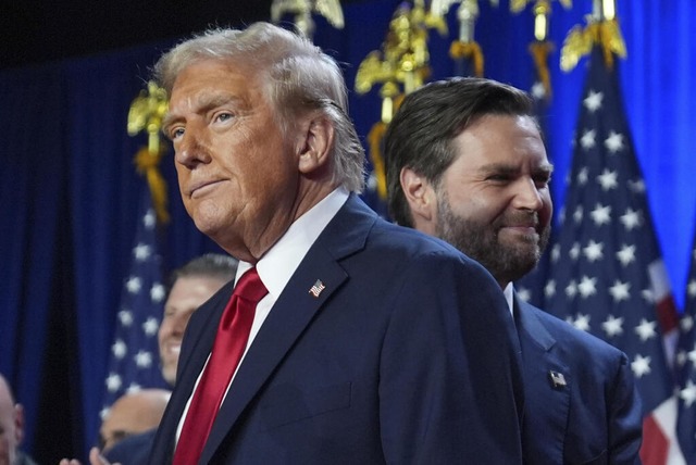 US-Prsident Donald Trump und sein Vize JD Vance  | Foto: Evan Vucci (dpa)