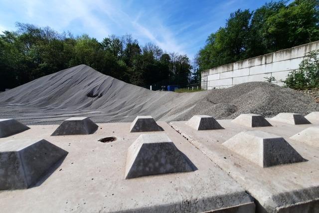 Der neue Recyclinghof in Weil am Rhein lsst noch auf sich warten