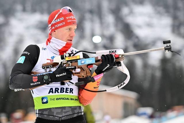 Biathlet Roman Rees in Ruhpolding: 