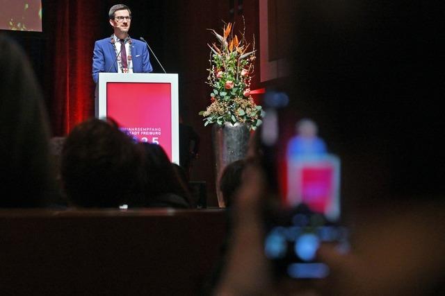 Freiburgs OB Martin Horn beim Neujahrsempfang: "Keine Zusammenarbeit mit Anti-Demokraten und Rechtsextremisten"