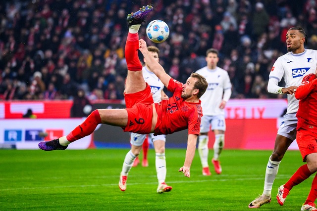 Harry Kane traf auch gegen Hoffenheim  | Foto: Tom Weller/dpa