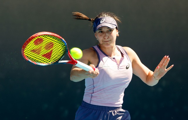 Eva Lys &uuml;berzeugt auch in ihrem zweiten Match bei den Australian Open.  | Foto: Frank Molter/dpa