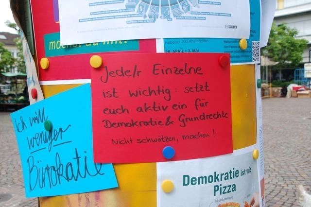 Aus der spontanen Demokratie-Initiative in Rheinfelden wurde ein Dauerprojekt