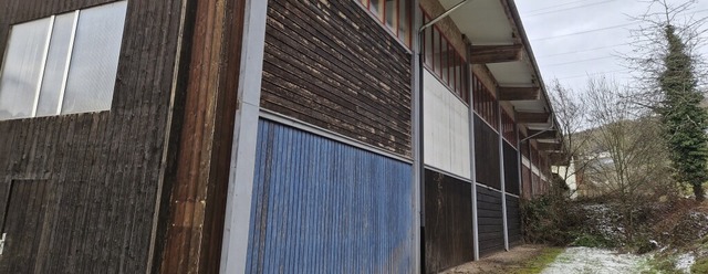 Die Lagerhalle am Ortsausgang von Schm...behalte in der Bevlkerung abzubauen.   | Foto: Baier, Markus