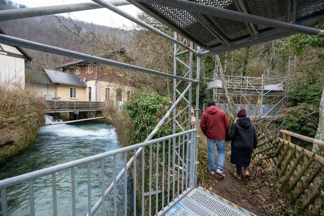 Neue Brcken machen Blautopf wieder zugnglich