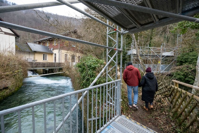 Provisorische Zug&auml;nge machen die ...lle trotz Bauarbeiten zug&auml;nglich.  | Foto: Stefan Puchner/dpa