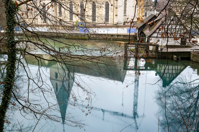 Das Blautopf-Areal in Blaubeuren wird seit August 2024 umfassend saniert.  | Foto: Stefan Puchner/dpa