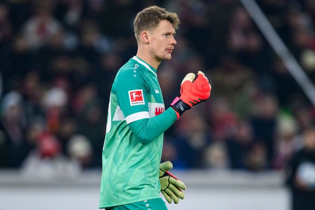 Alexander N&uuml;bel ist vom FC Bayern...chen an den VfB Stuttgart ausgeliehen.  | Foto: Tom Weller/dpa