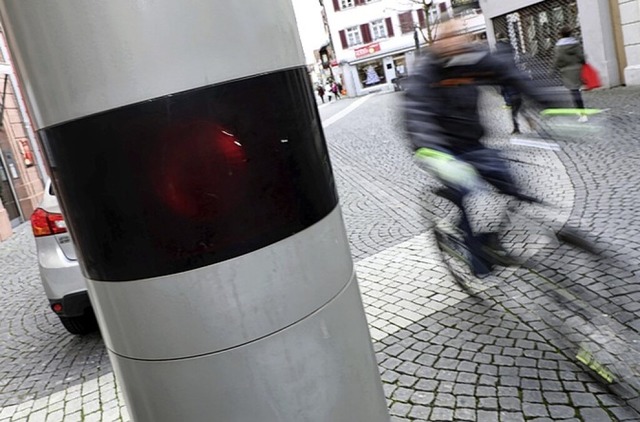 In Lahr wurden schon Tausende Radler geblitzt.   | Foto: Christoph Breithaupt