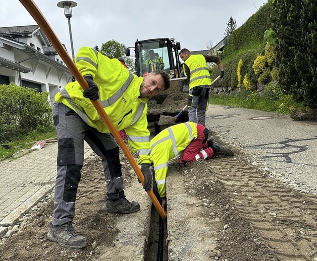 Unser Foto zeigt die Tiefbauarbeiten z...manahmen von 500.000 Euro vorgesehen.  | Foto: Stefan Pichler