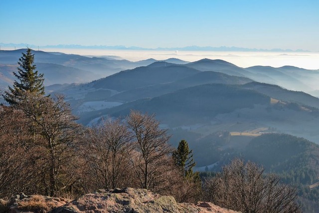 Blick vom Belchen im Naturpark Sdschwarzwald  | Foto: Gabriele Hennicke