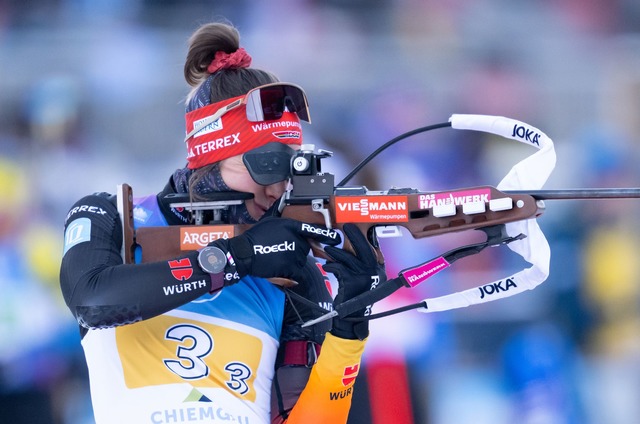 Sophia Schneider zeigt eine starke Leistung.  | Foto: Sven Hoppe/dpa