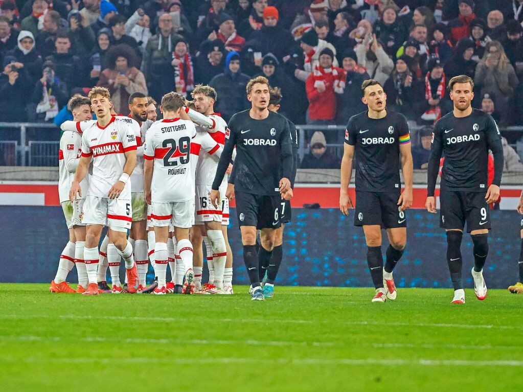 Frust beim SC Freiburg nach dem 0:4.