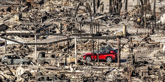 Die Zerst&ouml;rung durch die Fl&auml;chenbr&auml;nde ist immens.  | Foto: Noah Berger/AP/dpa