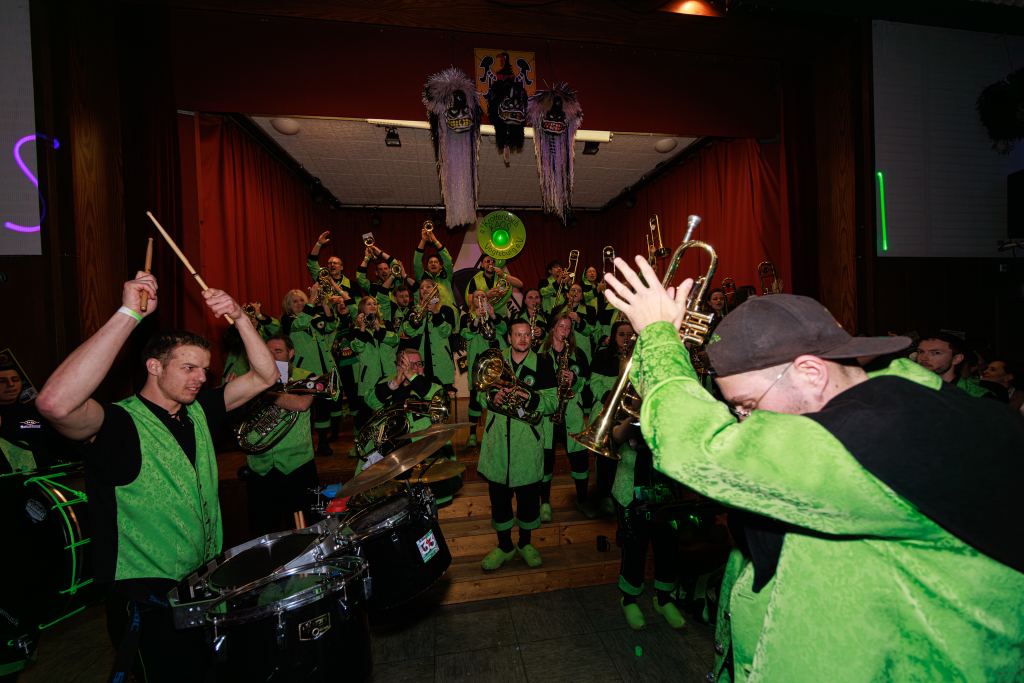 Tolle Stimmung herrschte beim Gugge-Festival in der Stadthalle in Breisach.